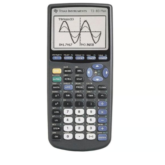 Texas Instruments TI-83 PLUS Graphing Calculator, Black College Algebra Math EUC - Picture 1 of 2